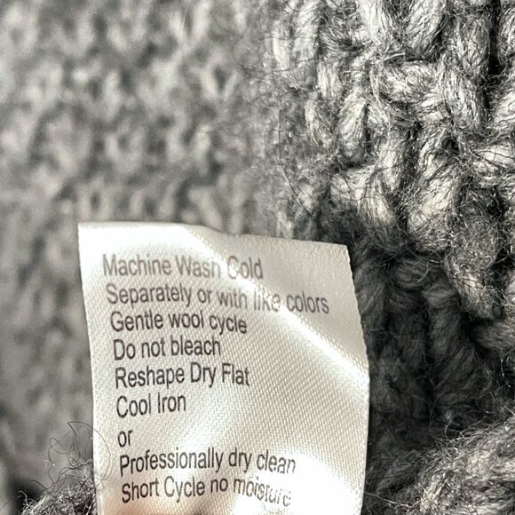Elsamanda Anthropologie Cape Cardigan Sweater Womens S Chunky Alpaca Wool Poncho - Picture 9 of 12